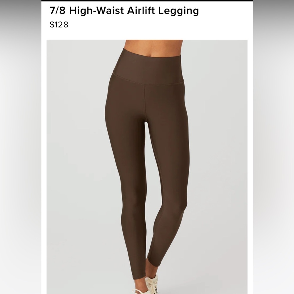 Alo Airlift 7/8 legging in ESPRESSO!